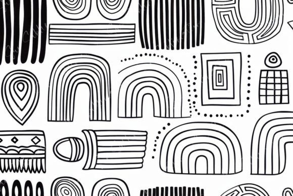 Abstract Black and White Geometric: Elevating Design with Timeless Contrast