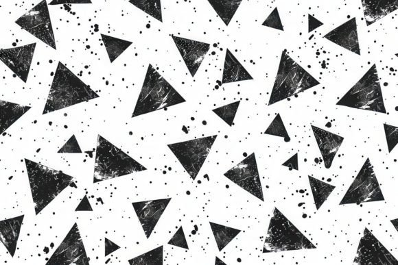 Abstract Black Triangles: Elevating Visual Impact in Digital and Print Design