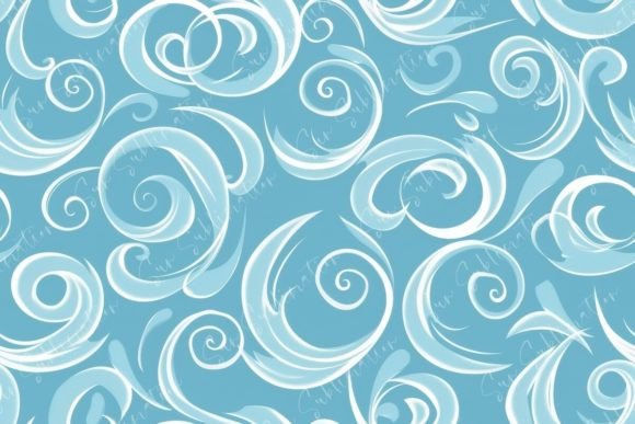 Abstract Swirl Seamless Pattern