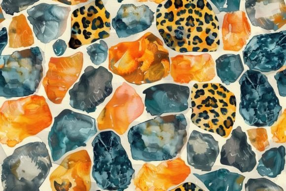 Colorful Abstract Stones Seamless