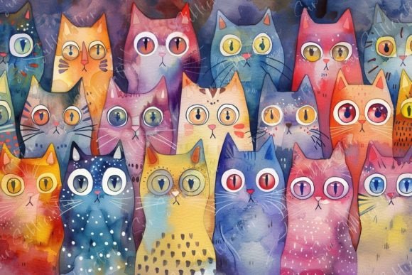 Colorful Cats: A Strategic Asset for Visual Communication and Brand Identity