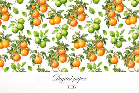 Digital Paper Oranges: A Vibrant Asset for Creative Projects