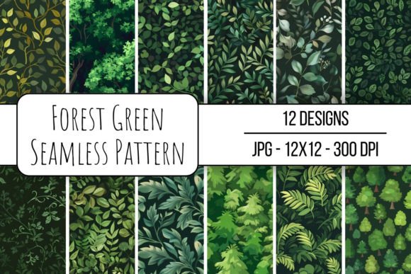 Forest Green Seamless Pattern