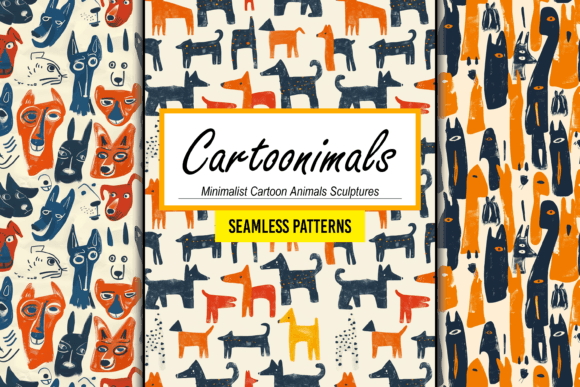 Minimalist Cartoon Animal Sculpture Arts