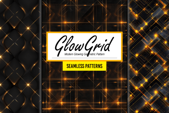 Modern Glowing Geometric Pattern Design: Elevating Digital and Physical Projects with Seamless Abstract Art